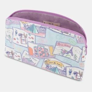 Roller Rabbit Paris Monkey Makeup Bag Large New